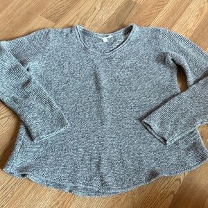 Eileen Fisher Cotton Sweater Gray Small